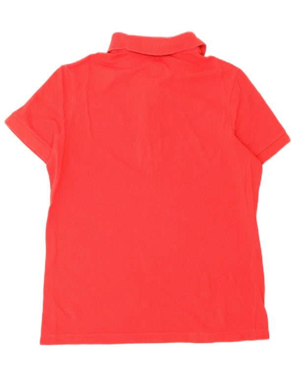 Camisa polo feminina LACOSTE tamanho 38 algodão vermelho médio