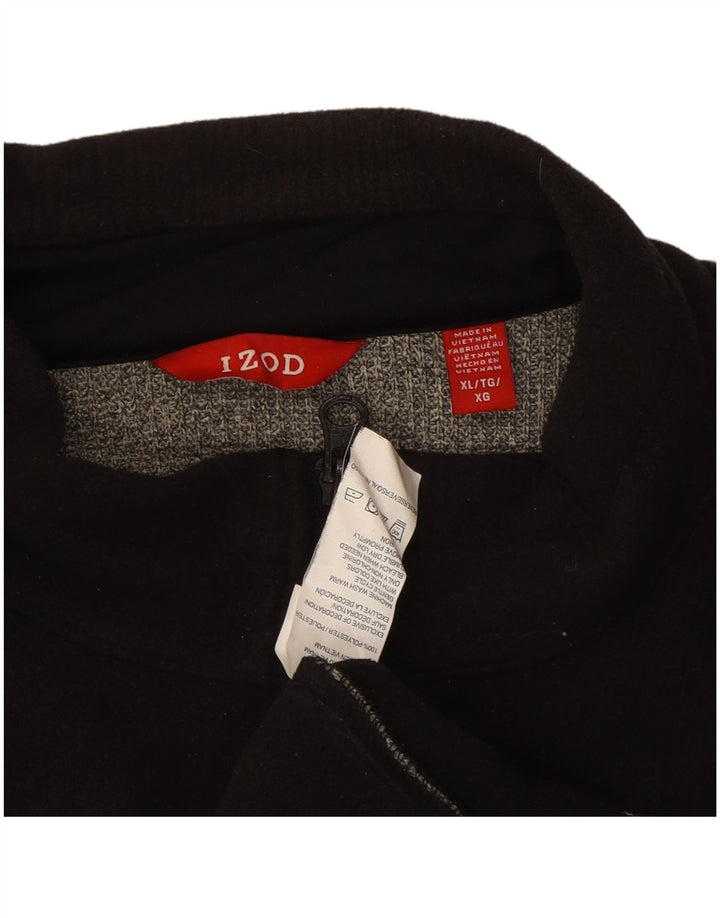 Jaqueta superior de agasalho masculino IZOD XL cinza Colourblock poliéster