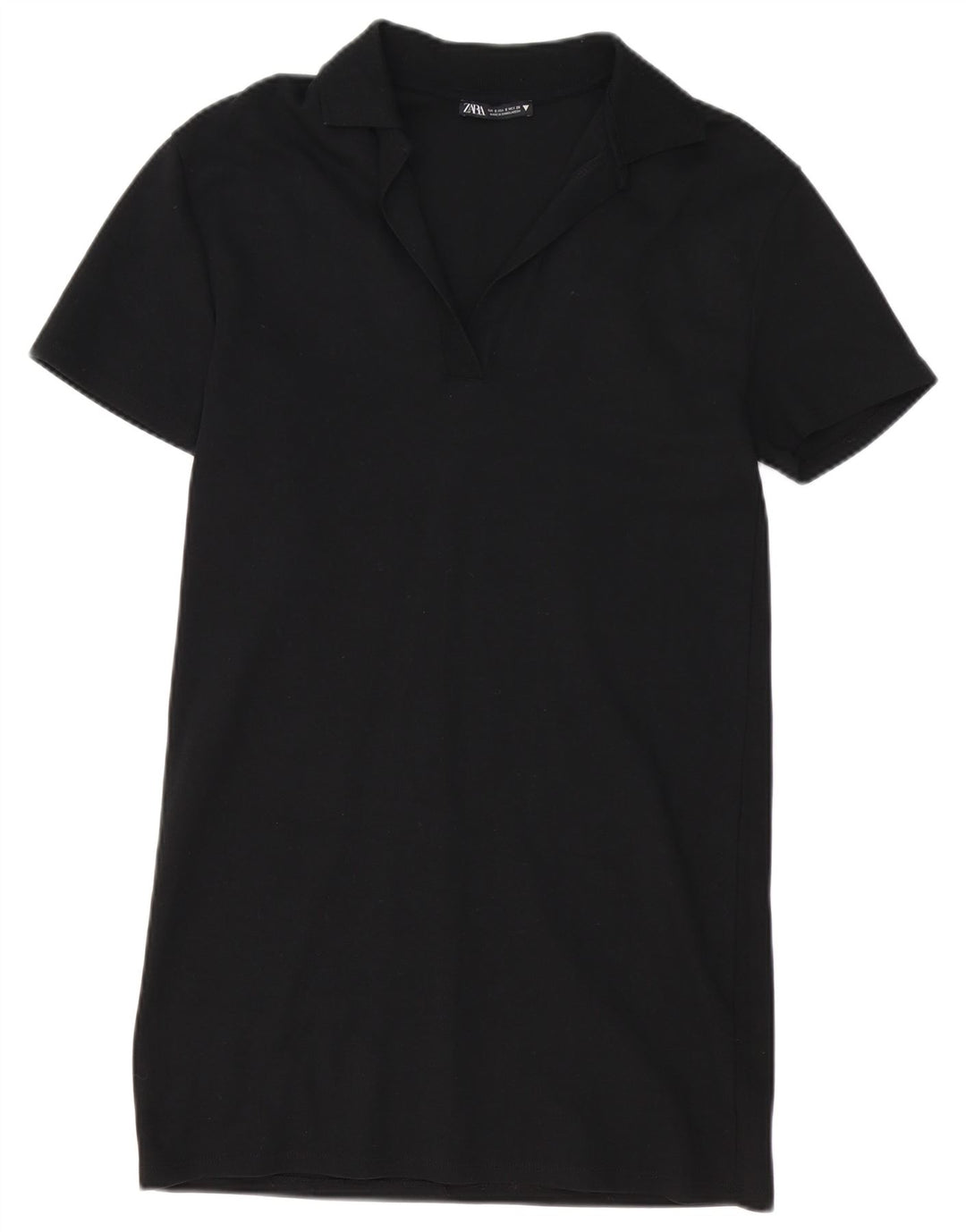 Vestido polo feminino ZARA UK 10 pequeno preto