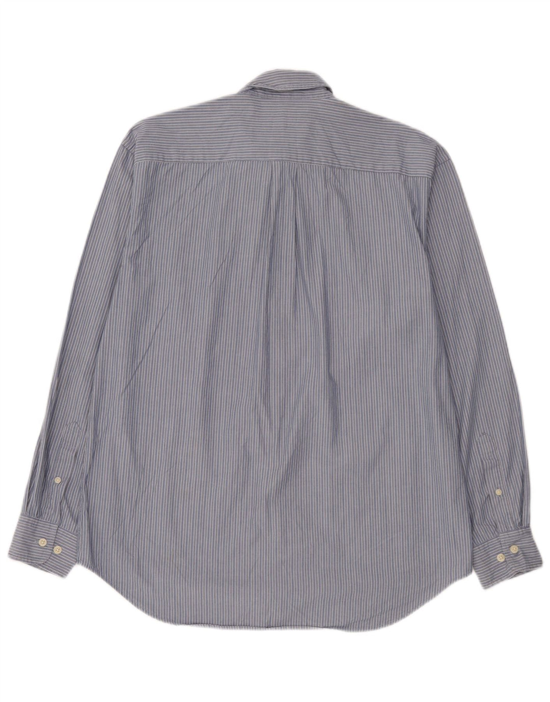 Camisa masculina folgada Gap de algodão listrado azul pequeno
