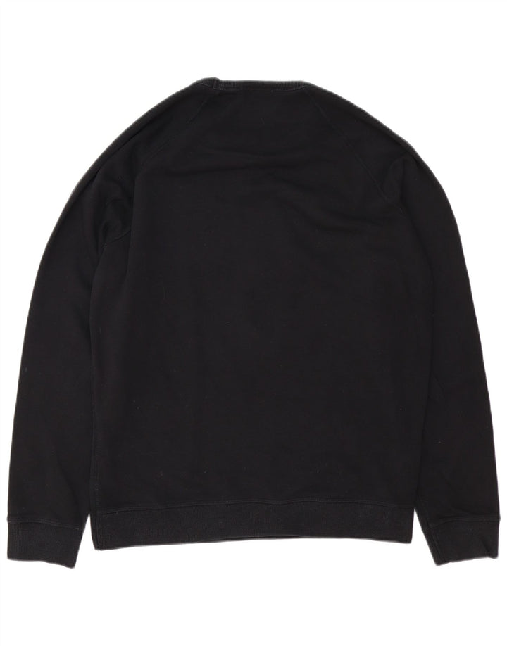 Diesel masculino gráfico moletom jumper grande algodão preto