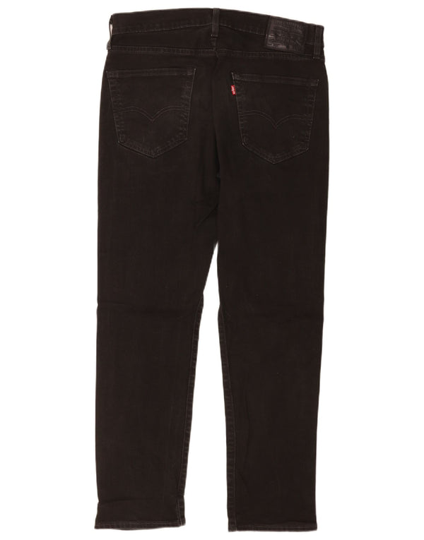 Levi's Masculino 502 Tapered Jeans W33 L30 Algodão Preto