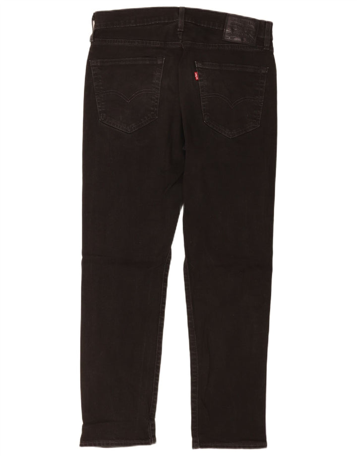 Levi's Masculino 502 Tapered Jeans W33 L30 Algodão Preto