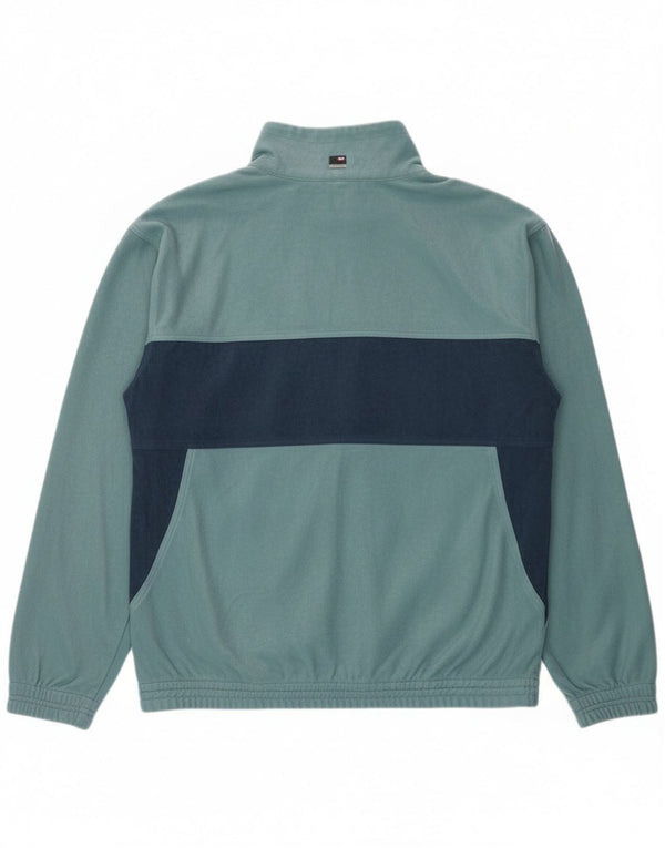 Mc Kees Mens Tracksuit Top Jacket Medium Blue Colourblock Polyester