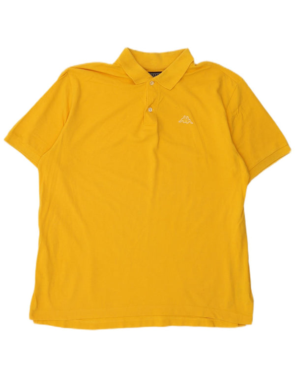 Camisa polo masculina Kappa XL algodão amarelo