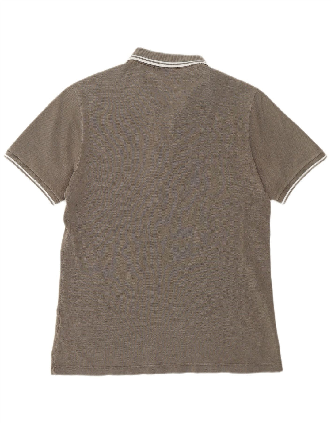 Camisa polo masculina Fred Perry algodão cinza médio