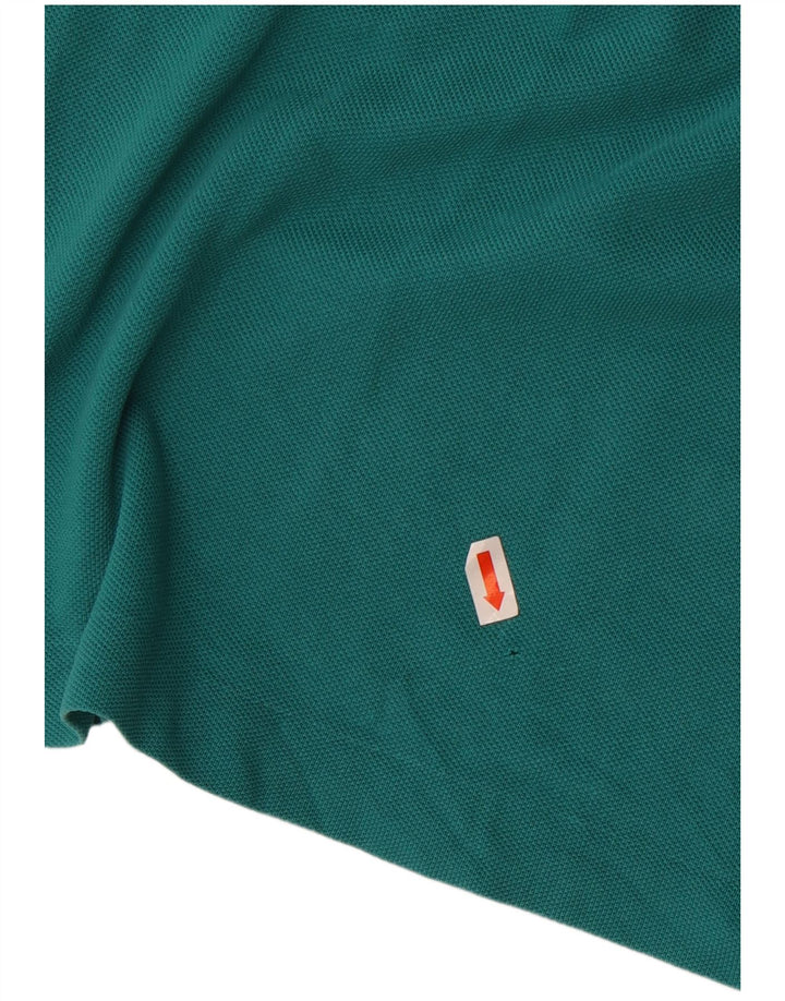 Camisa polo masculina Lacoste tamanho 5 grande algodão verde