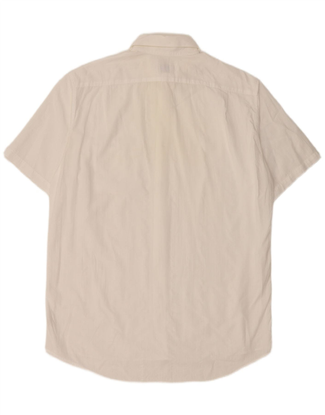 Lacoste camisa masculina de manga curta tamanho 41 grande algodão branco