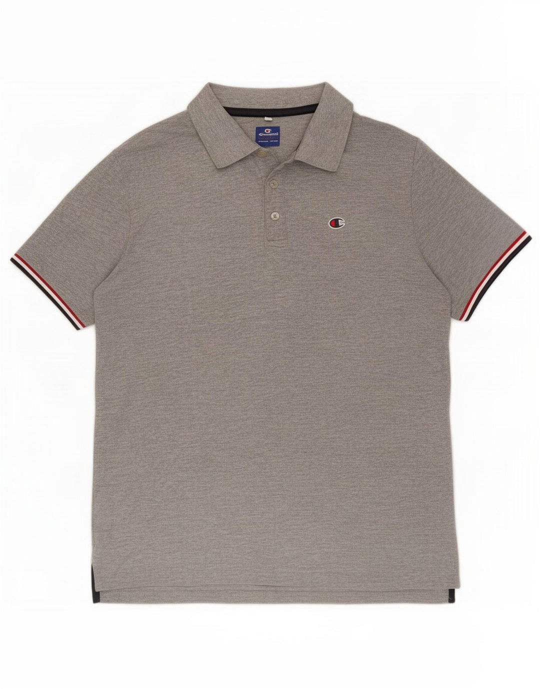 Camisa polo masculina Champion algodão cinza médio