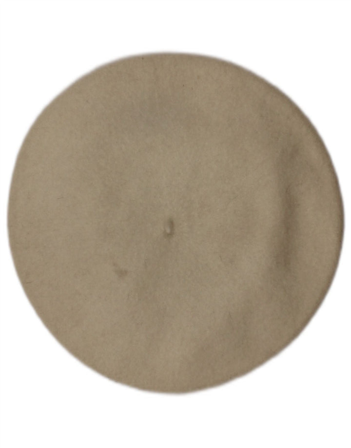 KANGOL Womens Beret Hat One Size Off White New Wool Classic