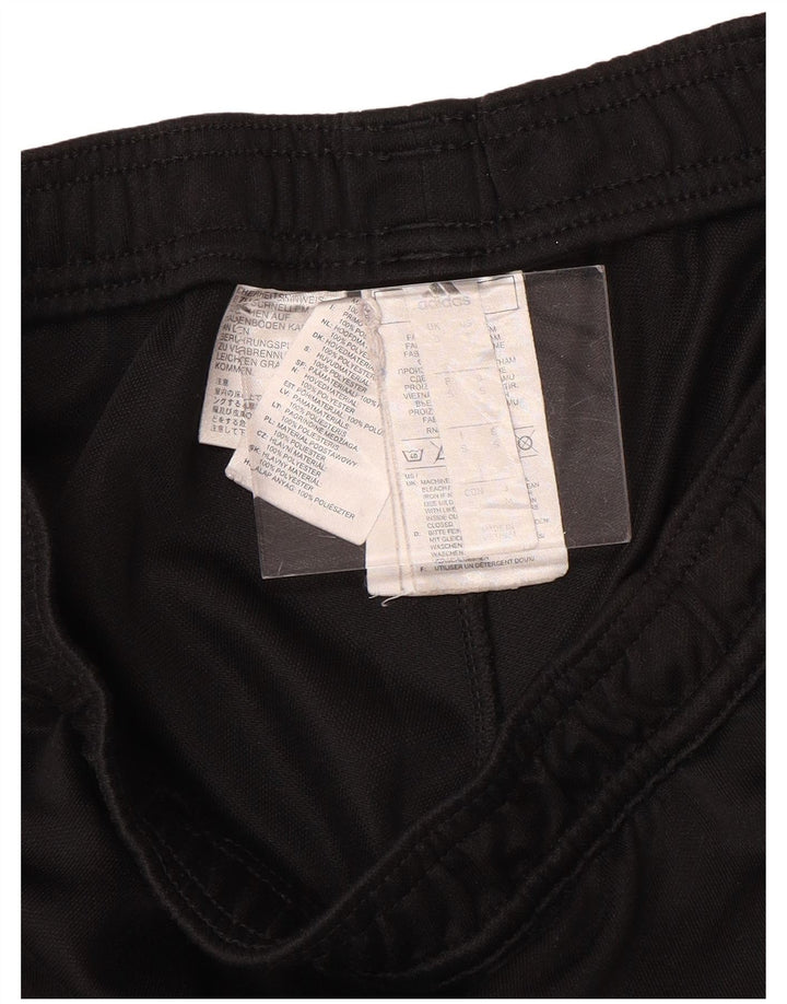 Calças de treino masculinas ADIDAS pequenas em poliéster preto