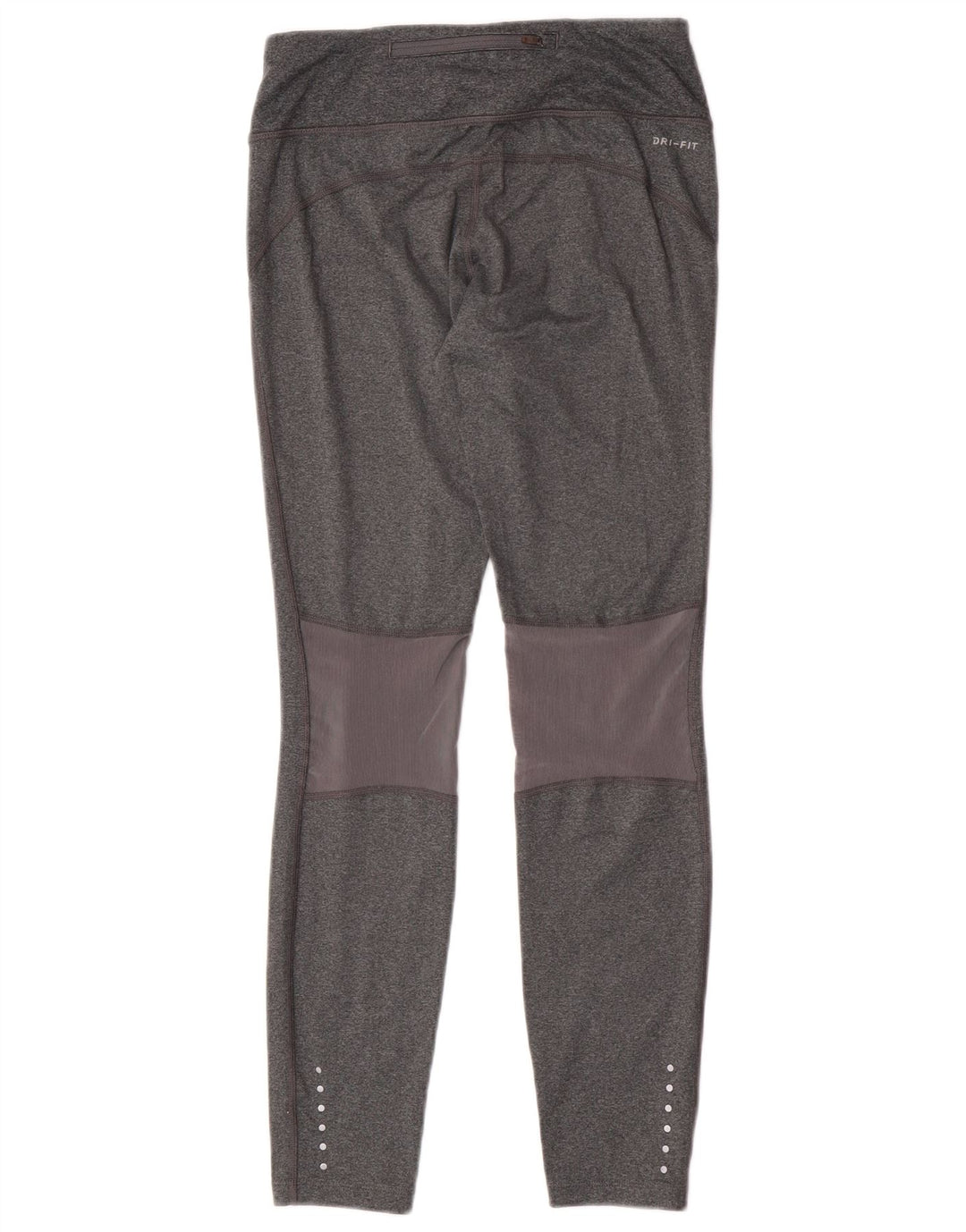 Leggings Nike Dri Fit Feminino UK 10 Pequeno Poliéster Cinza
