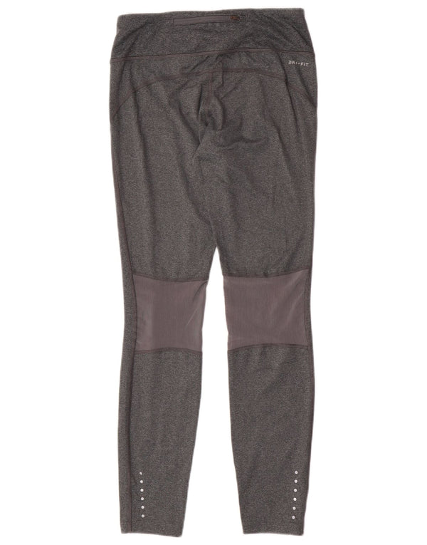 Leggings Nike Dri Fit Feminino UK 10 Pequeno Poliéster Cinza