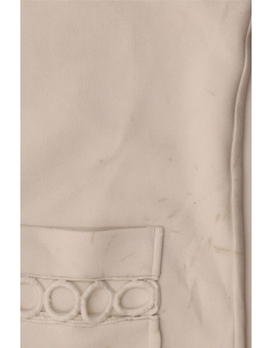 Vestido camiseta feminino geométrico Zara Reino Unido 12 médio branco poliéster