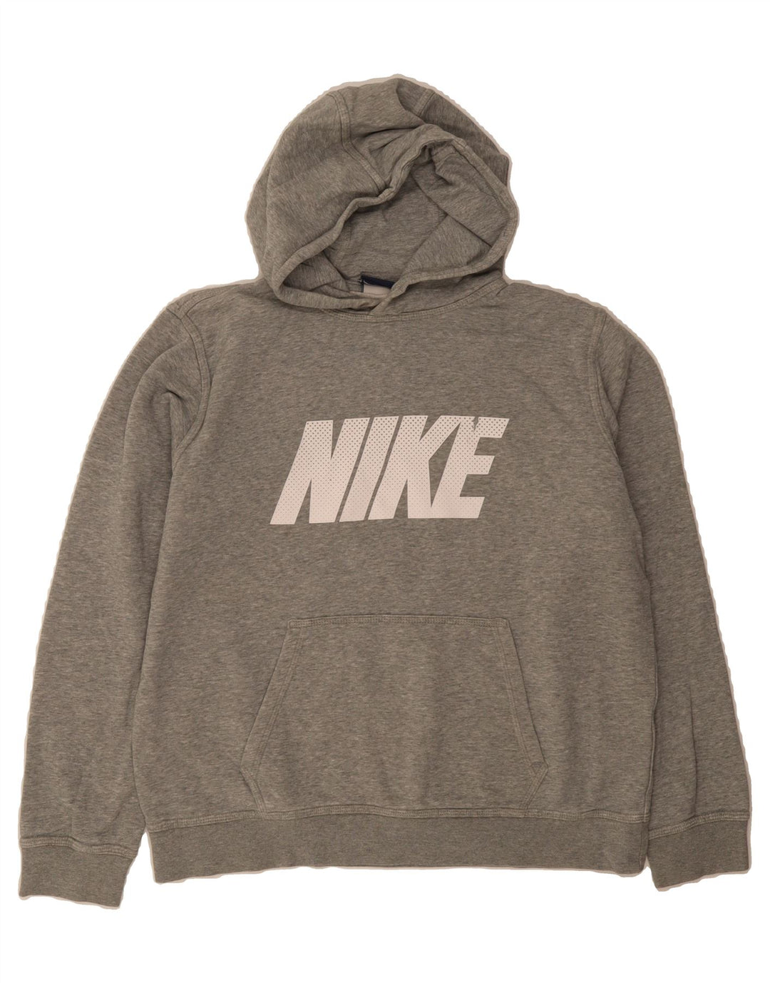 NIKE Mens Graphic Hoodie Jumper Large Grey Cotton Vintage Nike and Second-Hand Nike from Messina Hembry 