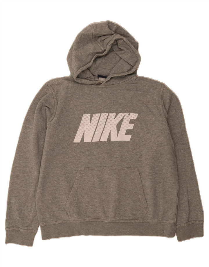 NIKE Mens Graphic Hoodie Jumper Large Grey Cotton Vintage Nike and Second-Hand Nike from Messina Hembry 