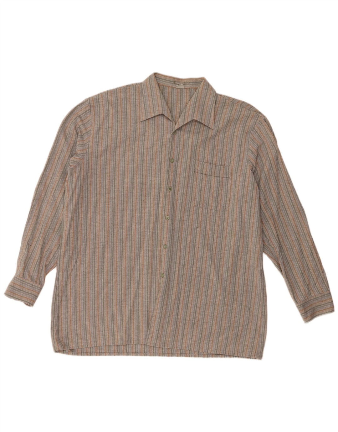 Camisa masculina Walbusch XL listrada multicolorida