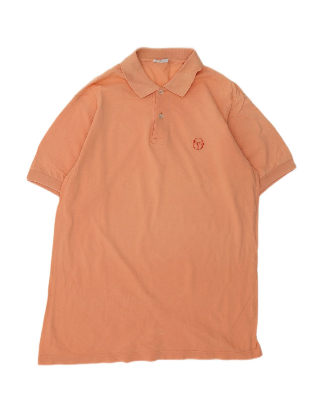 SERGIO TACCHINI Camisa polo masculina grande algodão laranja