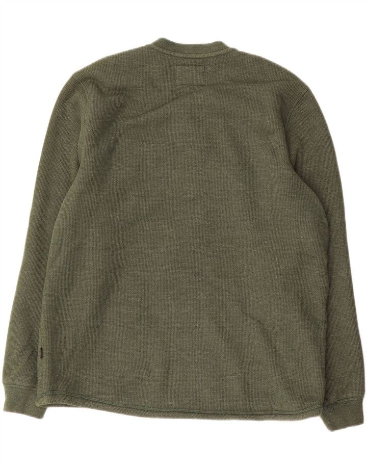 Lee moletom masculino regular fit jumper grande algodão verde