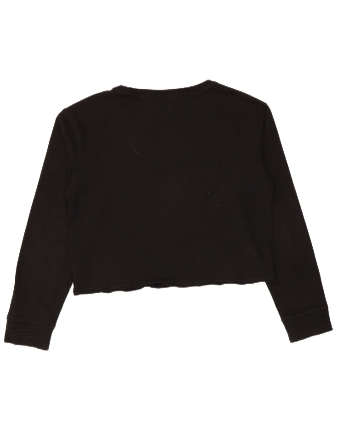 Vans feminino gráfico crop moletom jumper UK 14 médio preto