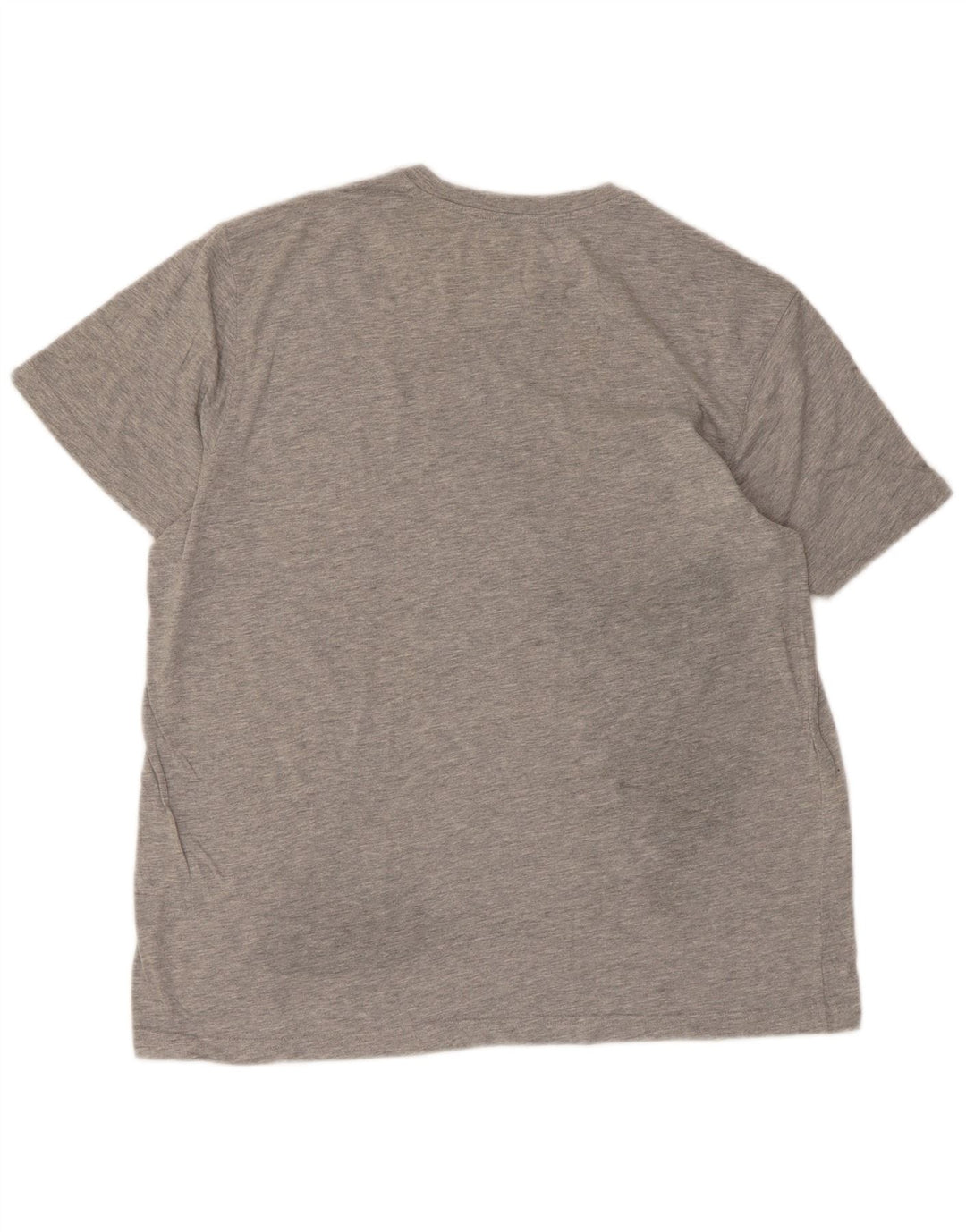 Camiseta masculina Eddie Bauer com estampa gráfica grande algodão manchado cinza