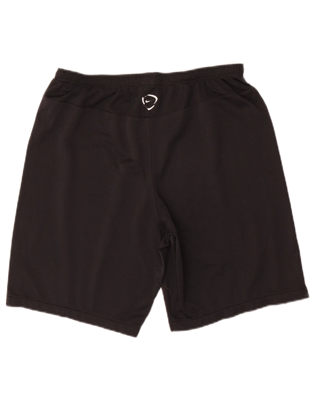 Shorts esportivos masculinos Nike Dri Fit médio preto colorblock poliéster