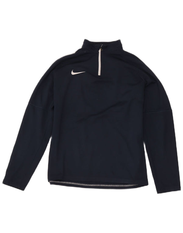 Nike Boys Dri Fit Pullover Treino Top 13-14 Anos XL Azul Marinho