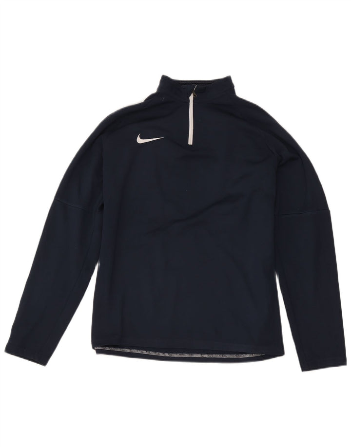 Nike Boys Dri Fit Pullover Treino Top 13-14 Anos XL Azul Marinho