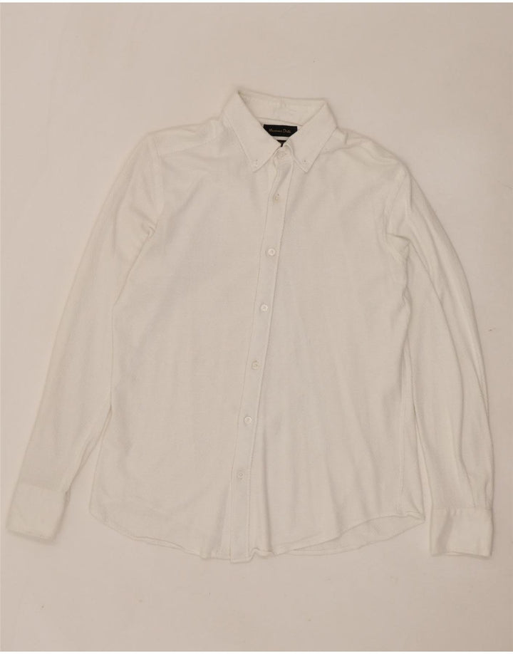 Camisa masculina MASSIMO DUTTI média branca