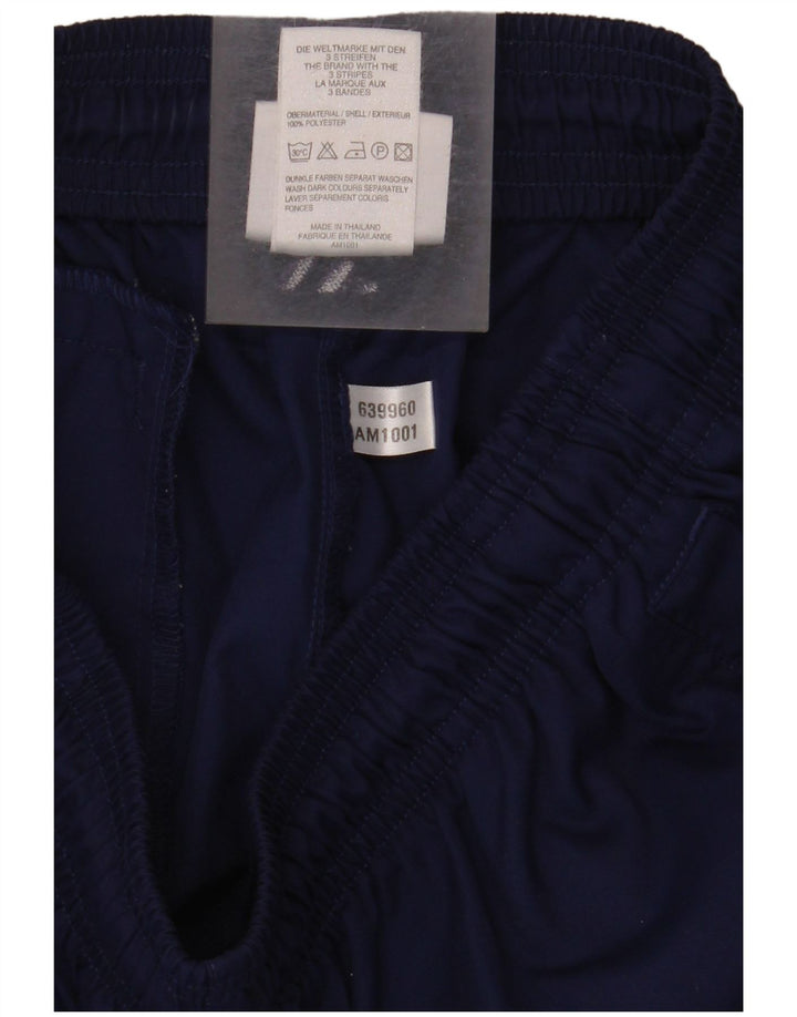 Shorts esportivos femininos Adidas UK 12 poliéster azul marinho médio