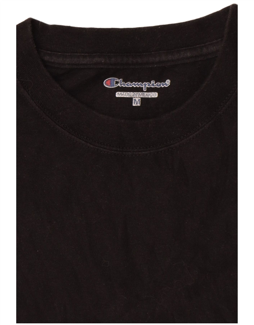 Camiseta masculina Champion de algodão preto médio