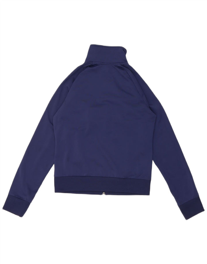Puma Womens Tracksuit Top Jacket UK 12 Médio Azul Marinho