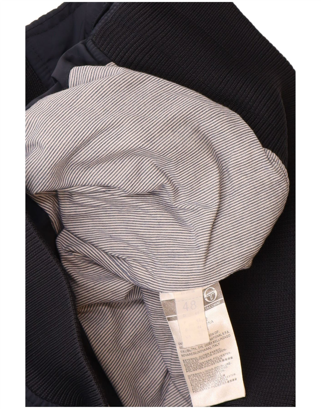 SERGIO TACCHINI Jaqueta bomber masculina IT 48 poliéster azul marinho médio