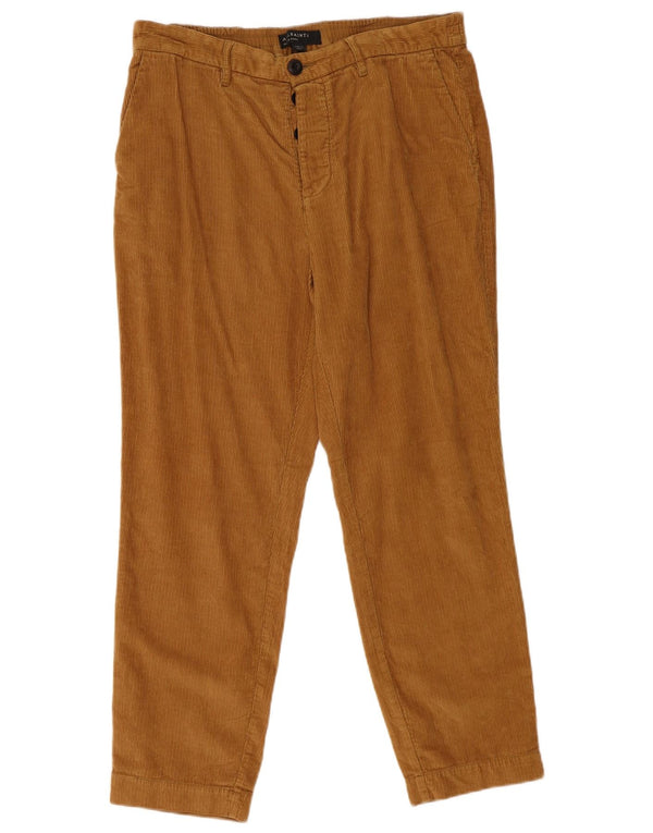 Calça masculina de veludo cotelê All Saints W34 L28 algodão bege