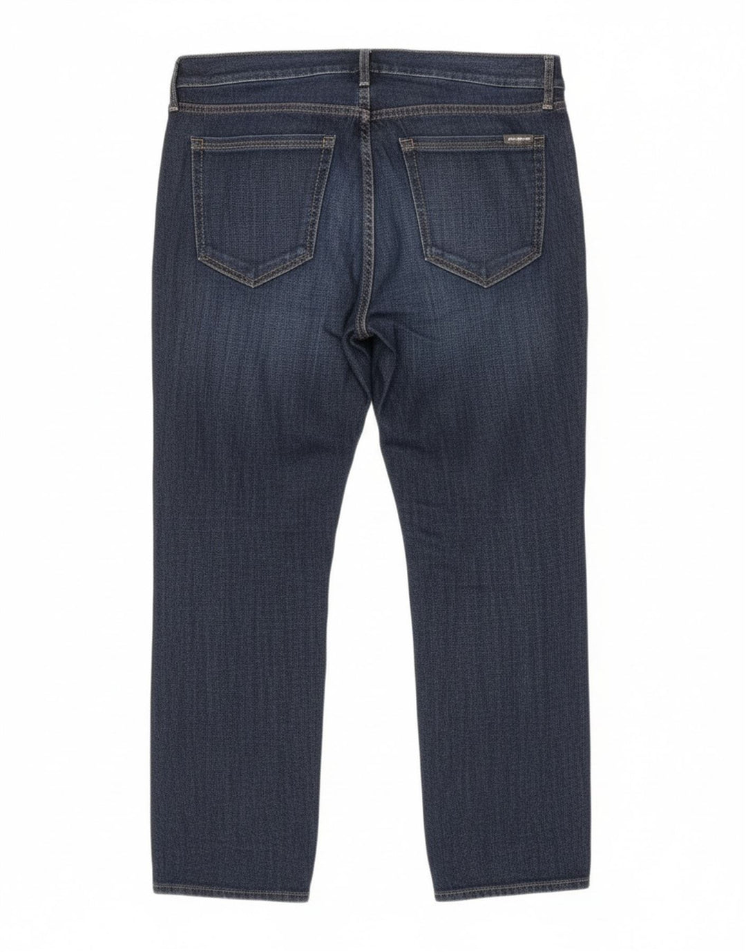 Eddie Bauer Calça jeans feminina Boyfriend cortada EUA 6 médio W32 L26 azul marinho