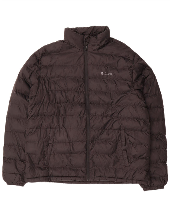 Jaqueta acolchoada masculina Mountain Warehouse UK 42 XL preto nylon