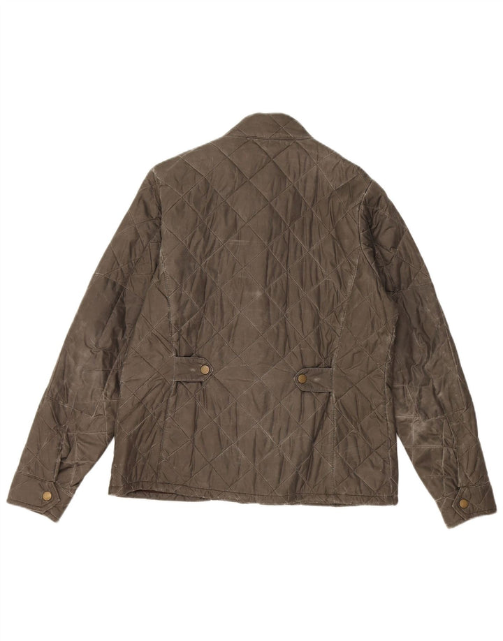 Jaqueta acolchoada masculina Barbour 12-13 anos XL cáqui poliamida