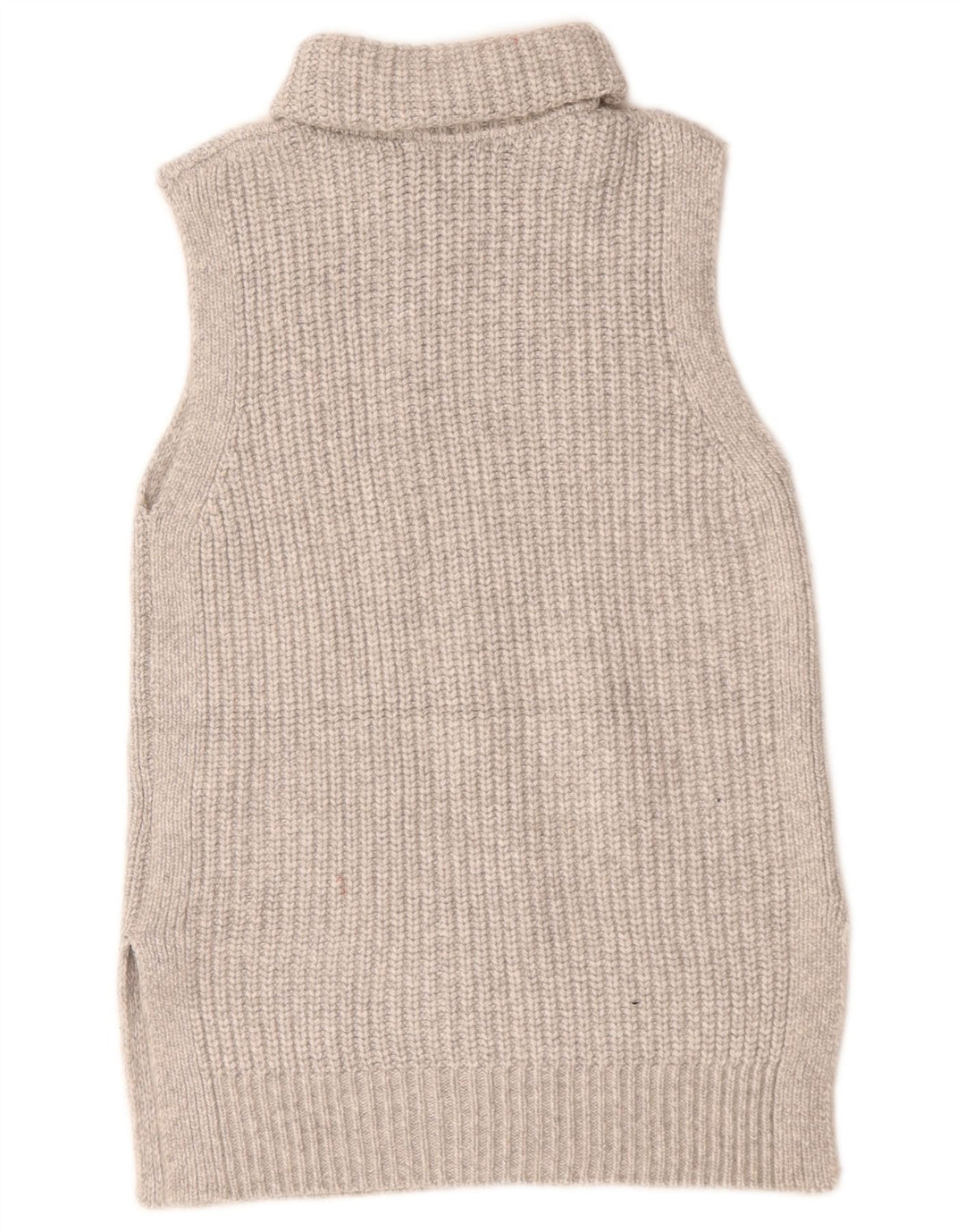 Regata feminina Marks & Spencer com gola redonda e colete UK 10 poliéster cinza pequeno