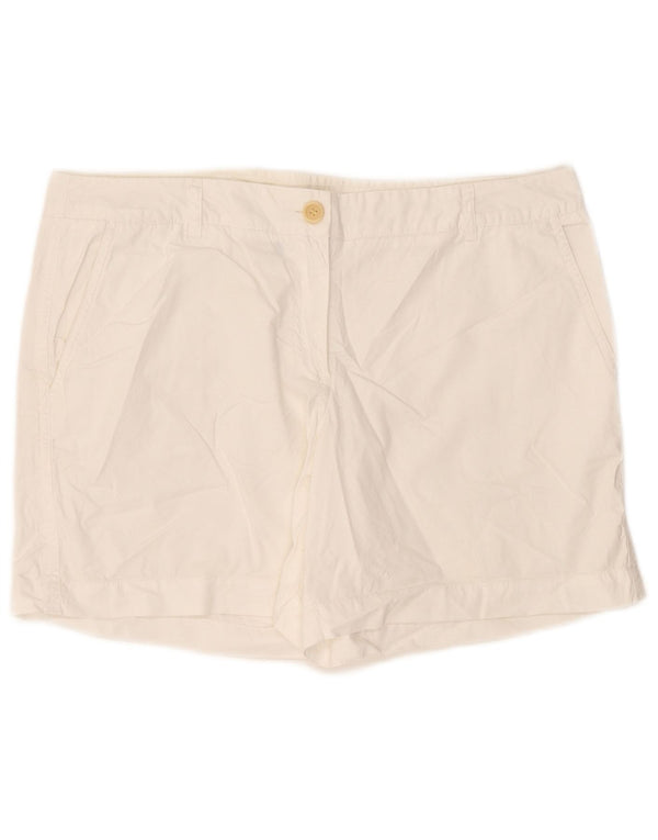 Marina Yachting Womens Chino Shorts IT 46 Large W34 White Cotton