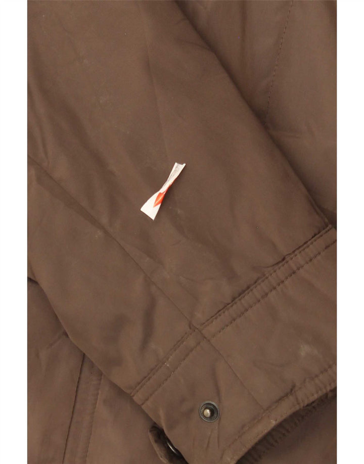Jaqueta utilitária feminina Geox UK 14 grande poliéster marrom
