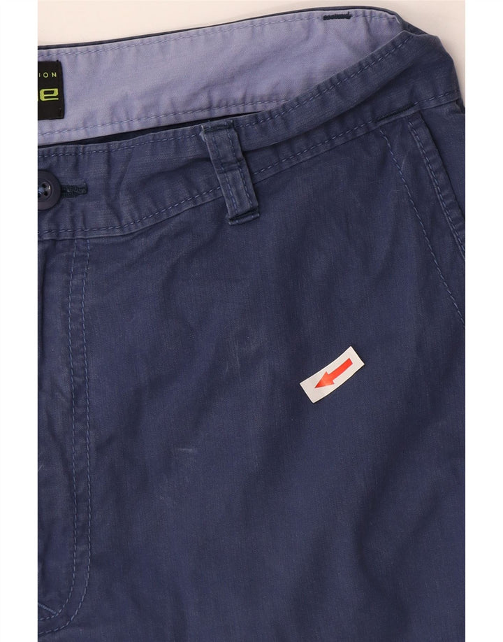 Shorts cargo masculino de ajuste regular MARKS & SPENCER W30 algodão azul médio