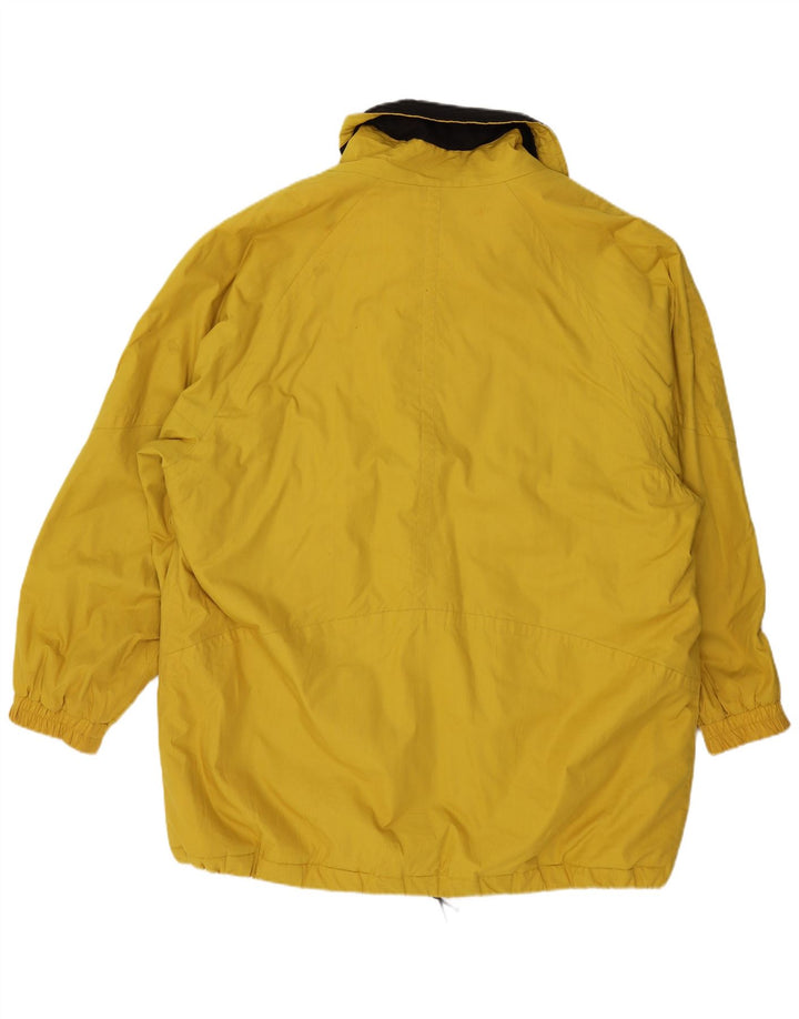 Jaqueta utilitária masculina VINTAGE de grandes dimensões IT 56 3XL algodão amarelo