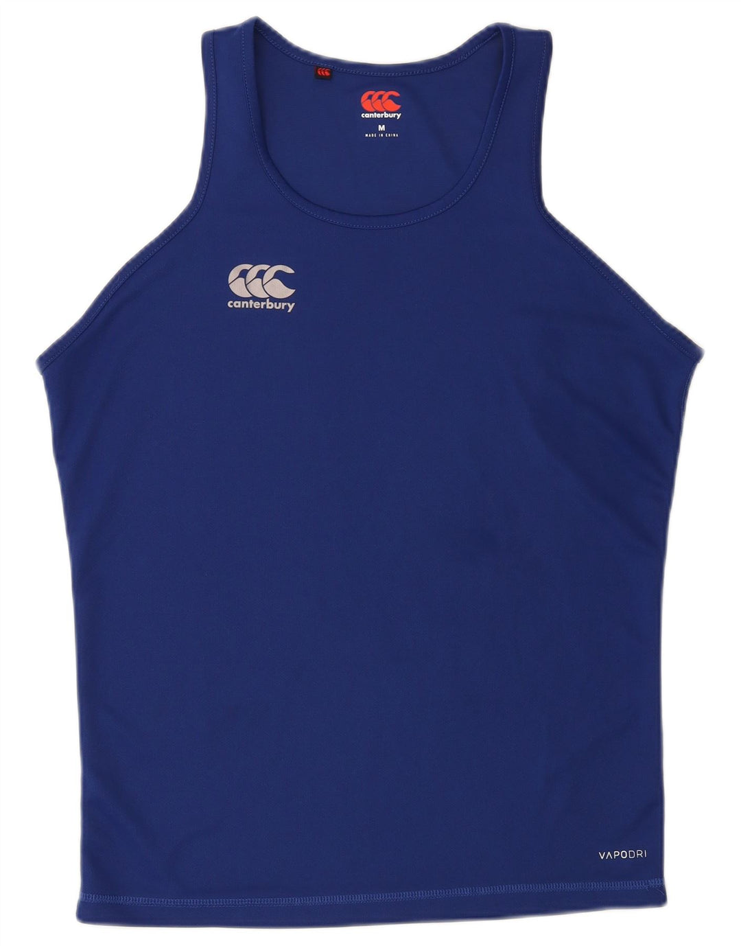 Colete masculino Canterbury Top médio azul esportivo