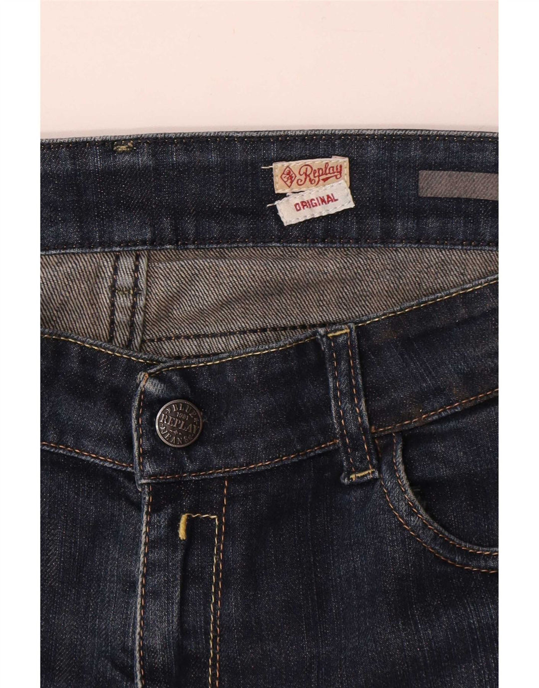 Replay Calça Jeans Reta Feminina W35 L30 Azul
