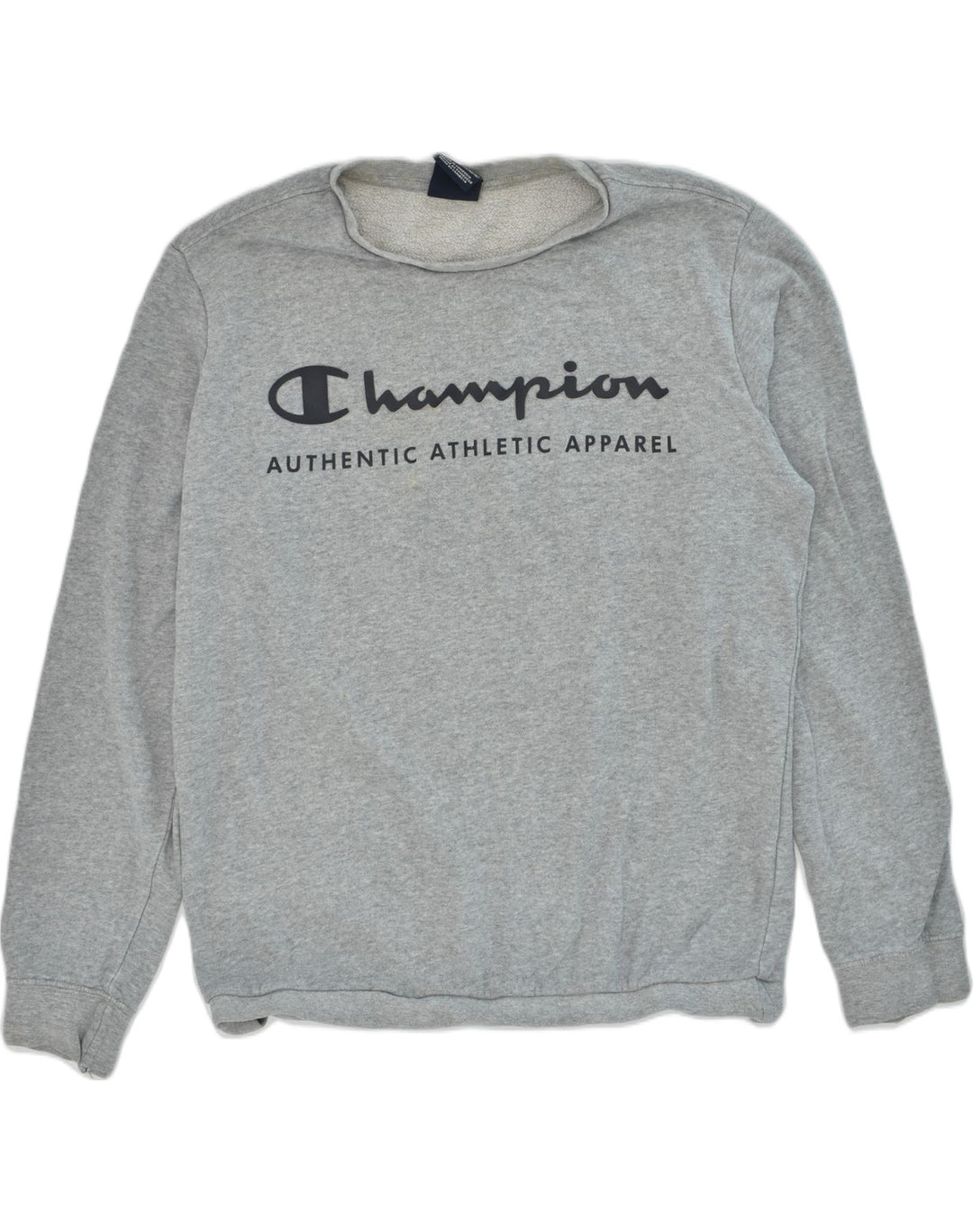 CHAMPION Boys Graphic Sweatshirt Jumper 13-14 Years XL Grey Cotton | Vintage Champion | Thrift | Second-Hand Champion | Used Clothing | Messina Hembry 