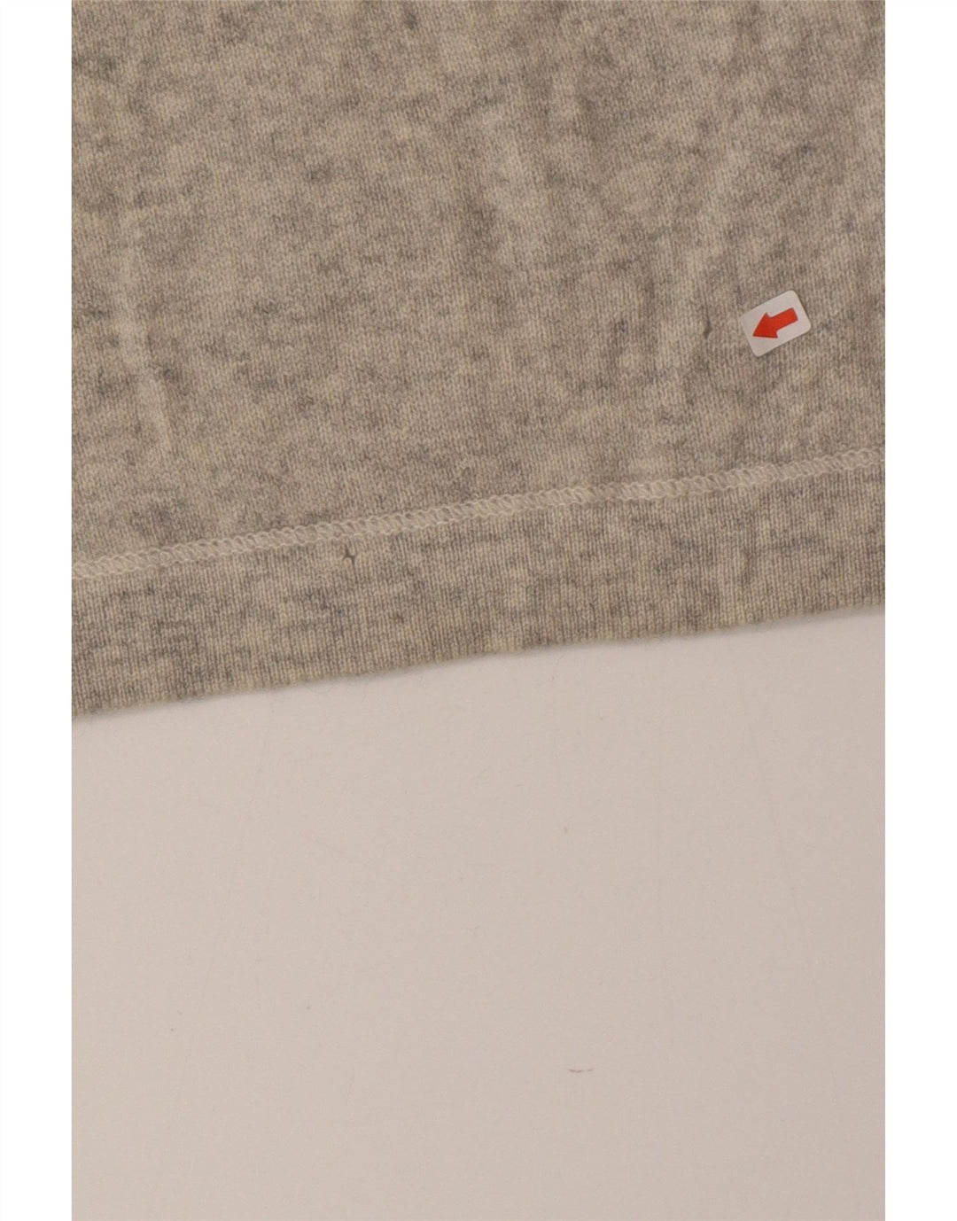 Suéter feminino Brunello Cucinelli com decote em V Reino Unido 14 caxemira cinza grande