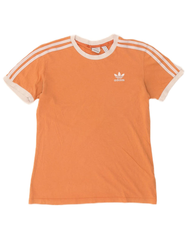 Camiseta Feminina Adidas Top UK 10 Pequeno Algodão Laranja