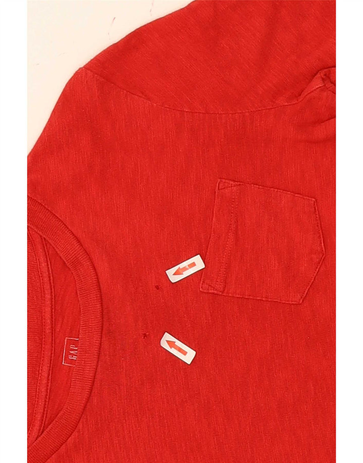 Gap Boys Graphic Top Manga Longa 9-10 Anos Pequeno Algodão Vermelho