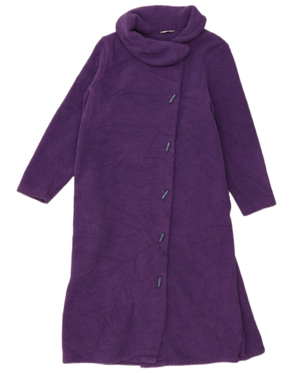 Casaco feminino Marks & Spencer de lã com manga 3/4 Reino Unido 16/18 grande roxo