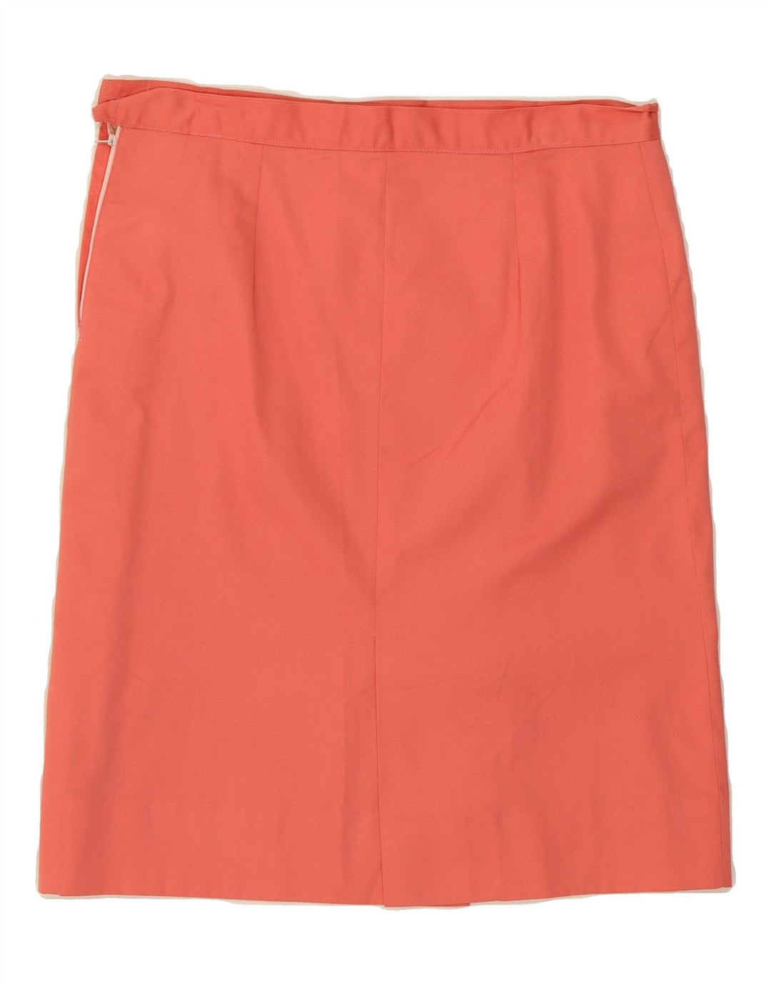 VINTAGE Womens Straight Skirt W30 Medium Orange Vintage Vintage and Second-Hand Vintage from Messina Hembry 